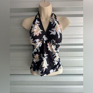 Live Life On The Beach Brand New Floral Tankini Like Swimsuit Top Size Small